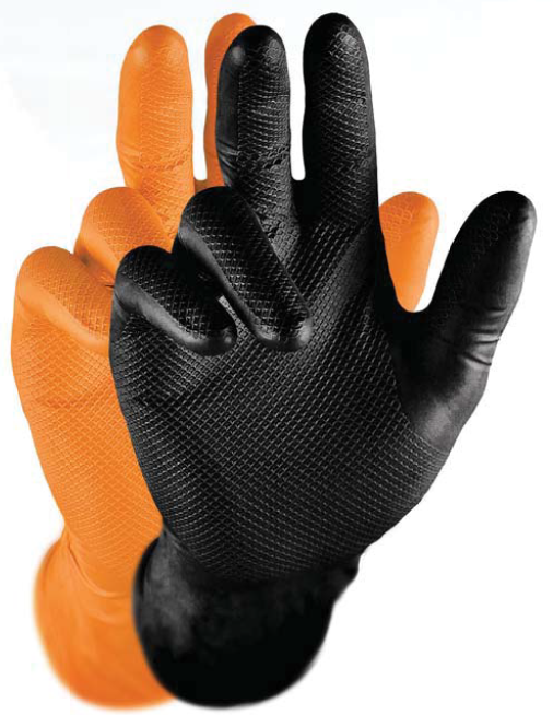 Nitrilo pirštinės GRIPPAZ oranžinės